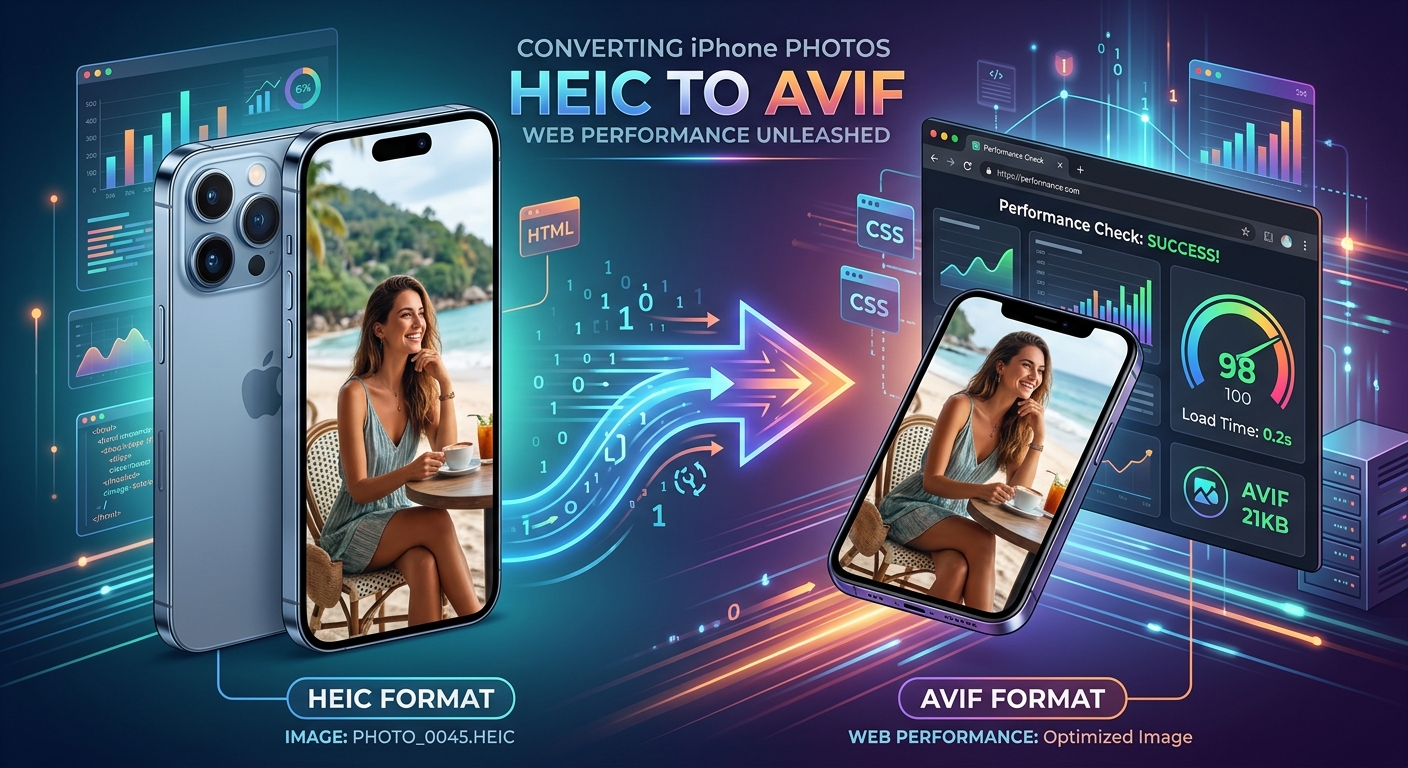 Converting iPhone Photos From HEIC to AVIF for Web Performance